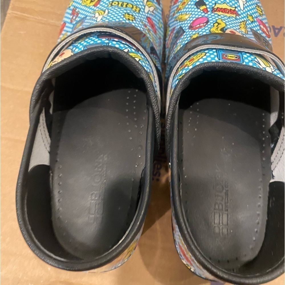 Bjork andie pop art leather clogs - Picture 4 of 14